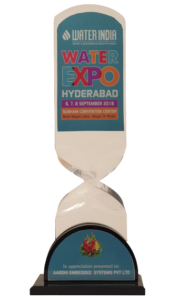 Aarohi Embedded Systems pvt ltd Appreciated By Water EXPO Hyderabad-India